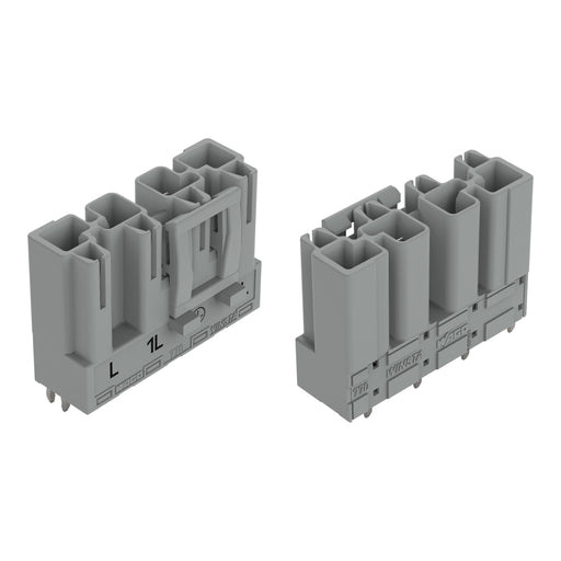 WAGO - Leiterplattensteckverbinder Stecker für Leiterplatten 770-854/064-000 4-polig,grau − 50 Stück