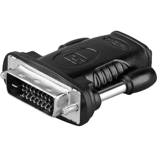 Goobay - Kommunikationstechnik-Adapter HDMI/DVI-D Adapter 68482 vernickelt schwarz