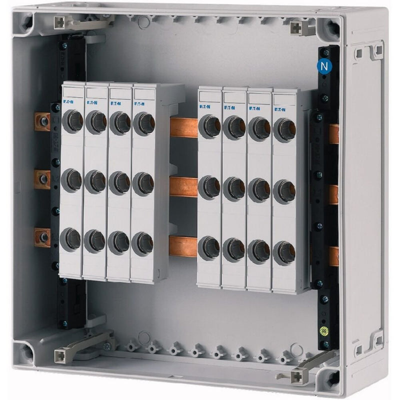 Eaton - Sicherungslasttrennschalter mit Gehäuse D02-Verteilergehäuse CI44-S60-250/3-8D02 8xD02,HS250A,3-polig