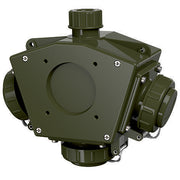 Mennekes - CEE-Steckdosen-Kombination (IEC 60309) DELTA-BOX TM 10861 bronzegrün − 5 Stück