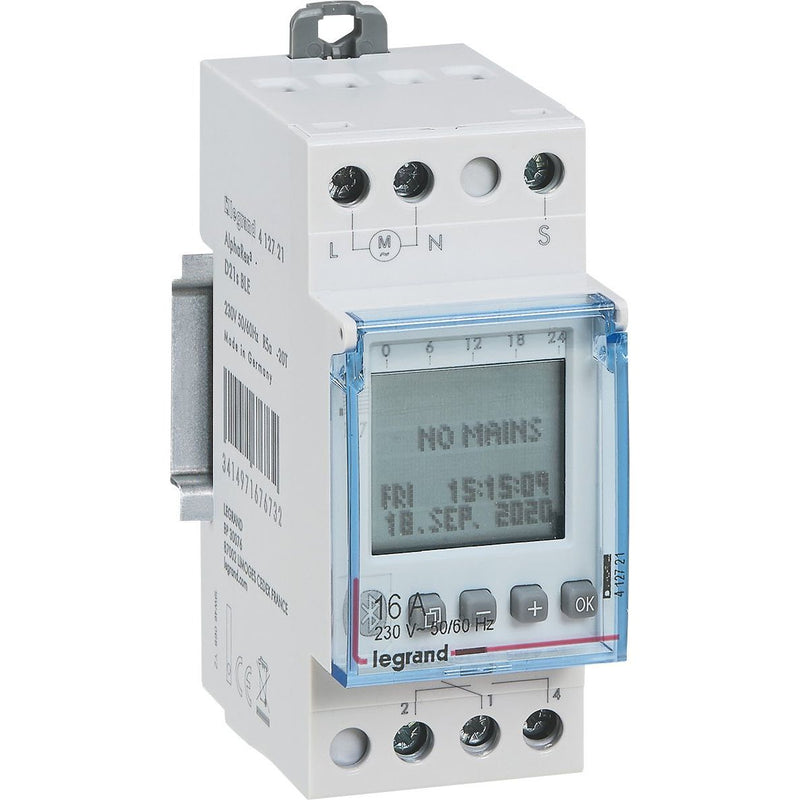 Legrand - Verteilerschaltuhr digital Wochenschaltuhr Legrand 412721 1-Kanal