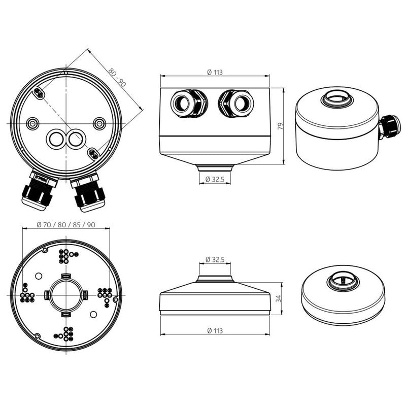 BEG Brück Electronic - Zubehör/Ersatzteile für Bewegungsmelder Pendelmontageset 93179