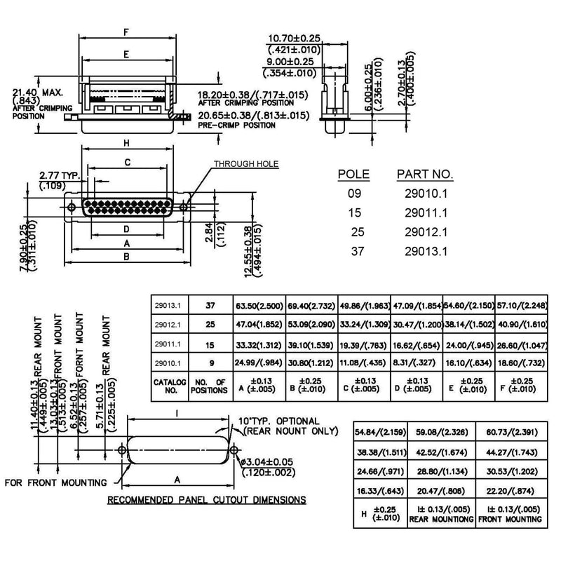 EFB-Elektronik - D-Sub-Steckverbinder D-Sub Buchse Schneid-Klemm 29010.1 EDFF 09 LPIII/Z