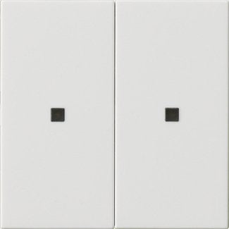 Gira - Abdeckung/Bedienelement für Installationsschalterprogramme Wippe 2f. 536903 S3000 unbedruckt rws