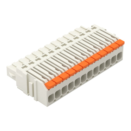 WAGO - Kabelsteckverbinder für Leiterplattensteckverbinder 1-Leiter-Federleiste,Hebel 2734-1112/327-000 PushinCAGECLAMP,lgr − 50 Stück