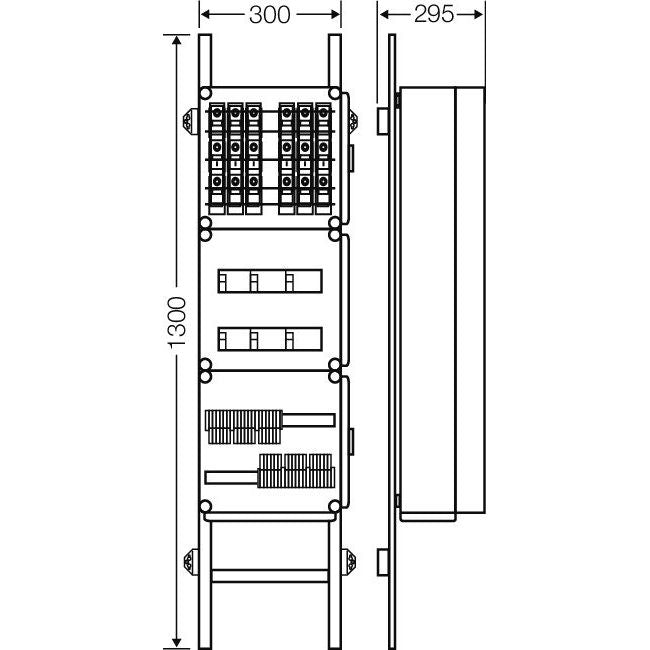 Hensel - Verteilerschrank für Energieversorgung Erweiterung Mi EV 11kW 0100 f.6 Ladep. a 11kW