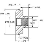Turck - Zubehör/Ersatzteile für Befehlsgeräte Prozessadapter NCLS-DF50 − 1 Stück