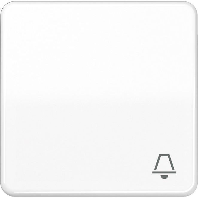 Jung - Abdeckung/Bedienelement für Installationsschalterprogramme Wippe Symbol KLINGEL aws CD 590 BFK WW für Taster