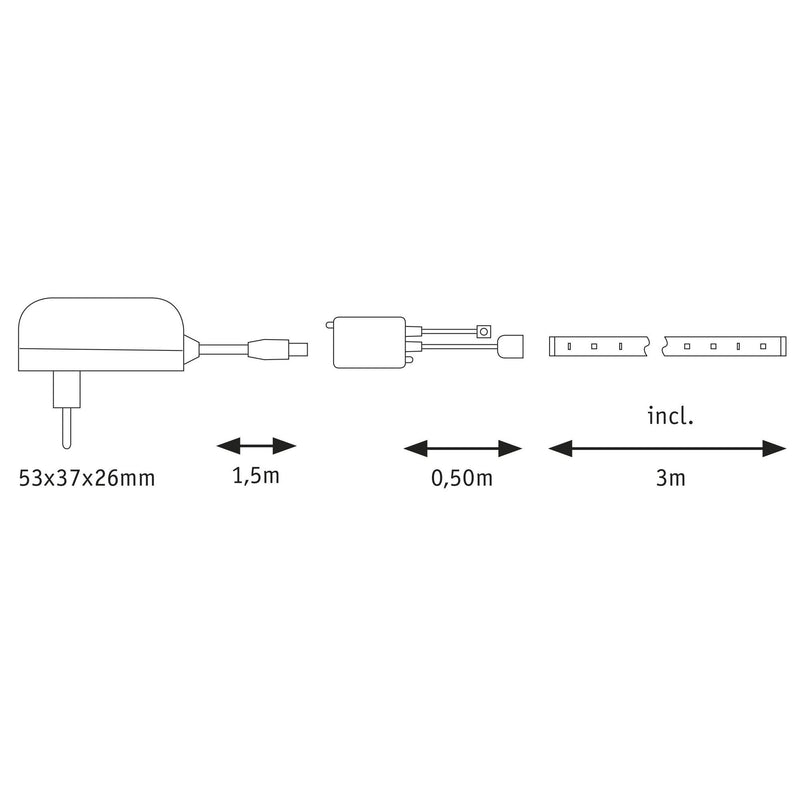 Paulmann - Mechanisches Zubehör/Ersatzteile für Leuchten LED-Strip 709.56