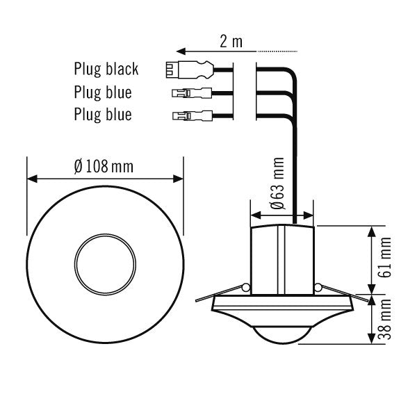 ESYLUX - Bussystem-Bewegungsmelder Decken-Präsenzmelder PD-C360i #EP10424663
