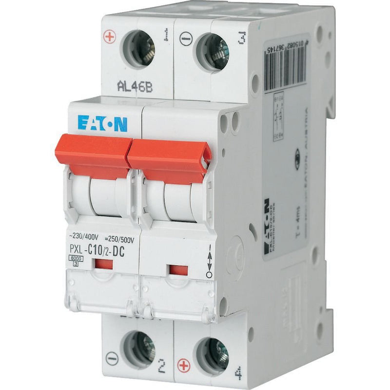 Eaton - Leitungsschutzschalter LS-Schalter m.Beschrift. PXL-C10/2-DC C 10A, 2p