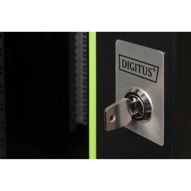 DIGITUS - Netzwerk-/Serverschrank Wandgehäuse Unique Serie DN-19 20U-6/6-SW 600x600mm (BxT)
