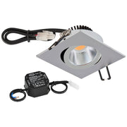 EVN Lichttechnik - Downlight/Strahler/Flutlicht LED-Deckeneinbauleuchte PC24N91502 chr/mt 3000K 230V IP20