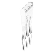 Weidmüller - Querverbinder/Brücker für Reihenklemme Querverbinder ZQV 2.5N/3 WT gesteckt − 60 Stück