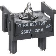 Gira - Beleuchtungseinsatz für Installationsschalterprogramme Glimmlampen-Element 099900 2,0mA