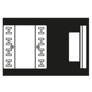 Jung - Bussystem-Mehrfach Bediengerät KNX Raumcontroller-Modul LS 5192 KRM TS D Kompakt 2-fach − 1 Stück