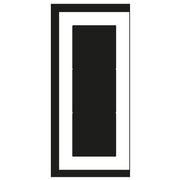 Jung - Abdeckrahmen Rahmen 3-fach mt ws LSP 983 GLAS waage/senkrecht