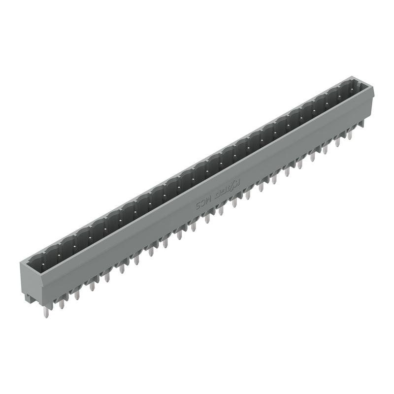 WAGO - Leiterplattensteckverbinder THT-Stiftleiste Lötstift 231-153/001-000 1,0x1,0,gerade,grau − 50 Stück