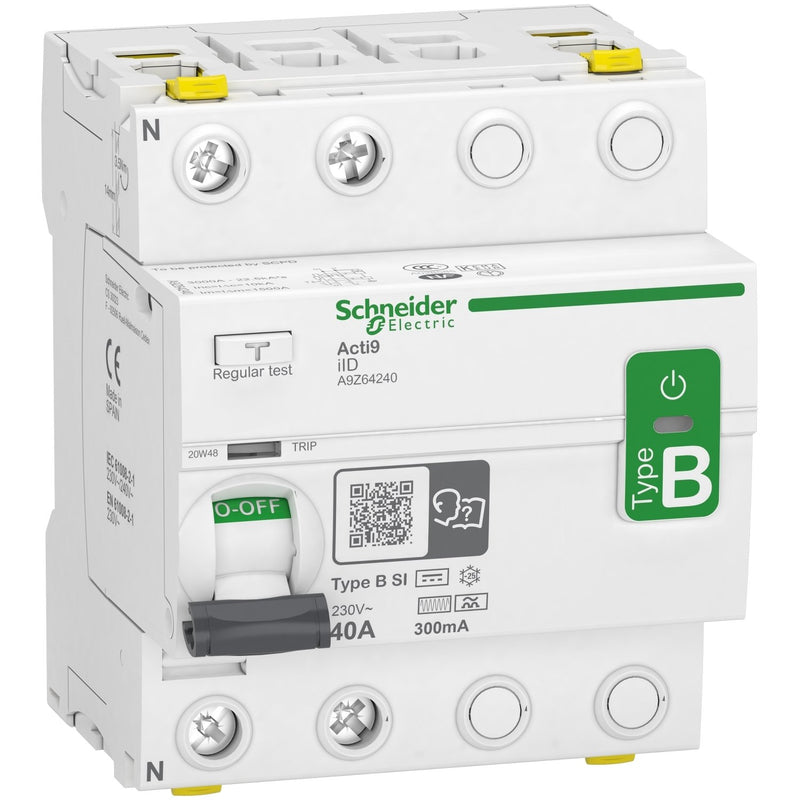 Schneider Electric - Fehlerstrom-Schutzschalter FI-Schalter A9Z64240 2P 40A 300mA