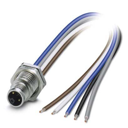 Phoenix Contact - Rundsteckverbinder, feldkonfektionierbar (Industriesteckverbinder) Einbausteckverbinder SACC-DSI-M12#1415297