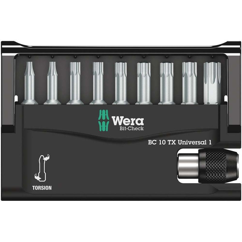 Wera - Bit-Set Bit-Check Torsion 6-rund 056164 Satz 10-tlg