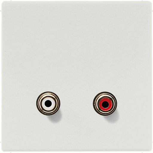 Jung - Multifunktions-Anschlussdose Multimedia-Anschluss lgr MA LS 1021 LG Cinch Audio/Tragring