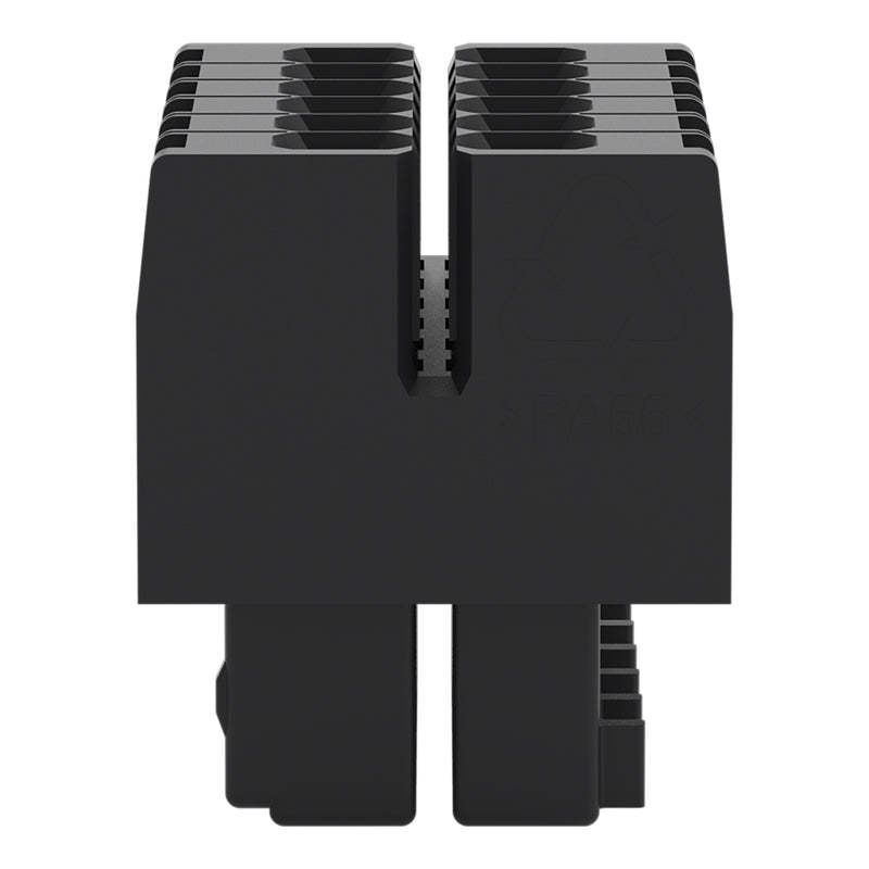 WAGO - Ein- und mehrpolige Klemmenleiste 1-LeiterFederleiste2reihig 713-1106 CAGECLAMP 1,5mm²,sw − 50 Stück