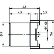 Telegärtner - Koax-Steckverbinder MCX-buchse f.LTP IN SMT AU 100024994 − 5 Stück