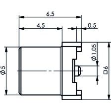 Telegärtner - Koax-Steckverbinder MCX-buchse f.LTP IN SMT AU 100024994 − 5 Stück
