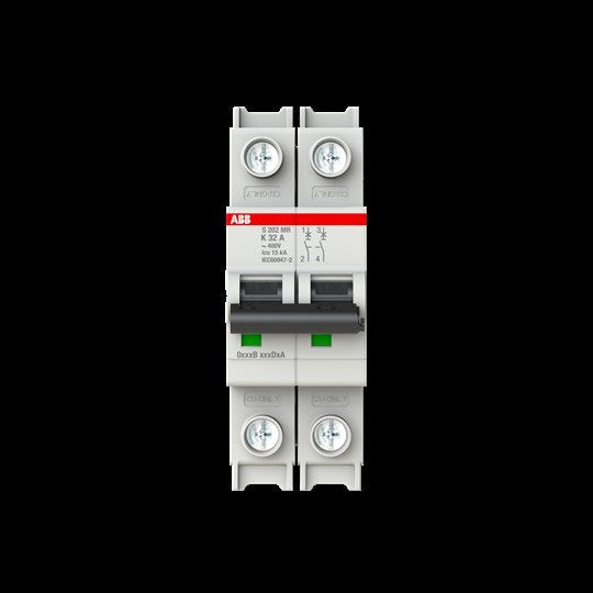 ABB Stotz S&J - Leitungsschutzschalter Sicherungsautomat S202MR-K32 10kA, 32A, 2P, RTT