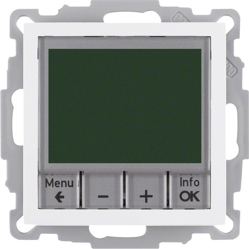 Berker - Raumthermostat/Uhrenthermostat Temperaturregler pws/gl 20448989 mit Schließer