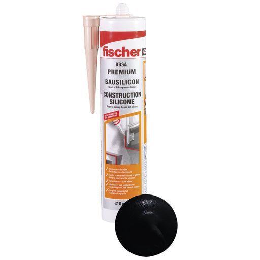 Fischer Deutschl - Dichtstoff Bausilicon DBSA SW schwarz