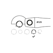 Bosch - Systemzubehör für Schleifen/Polieren (Akku/elektrisch/Druckluft) Schutzhaube ohne 1619P06548 Deckblech 125 mm