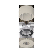 Jung - Zubehör/Ersatzteile für Bewegungsmelder AP-Set f.KNX Präsenzmelder PMM-AP-SET-ES Edelstahl