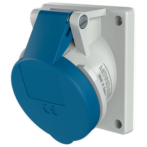 Mennekes - CEE-Anbausteckdose (IEC 60309) Anbaudose TwinContact 1632 16A,3p,6h,230V,IP44
