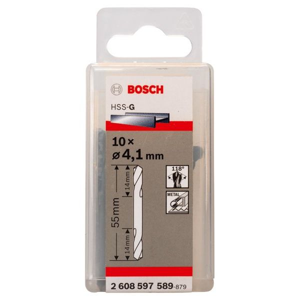 Bosch - Bohrer PRO Metal HSS-G 2608597589 Spiralbohrer mit