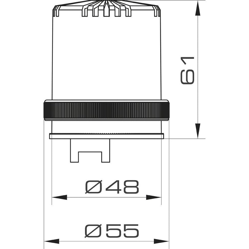 Grothe - Signalsäulenelement, akustisch Schallgeber MSG 8630 max.76dB