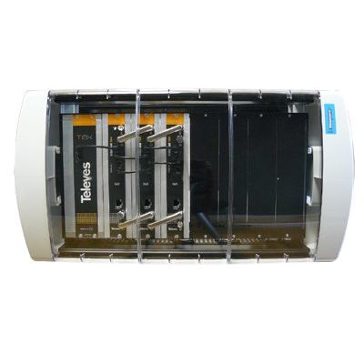 Televes - Kompakt-Kopfstelle T0X-Kopfstation 6 Transp. UNI6-T DVB-S2 in QAM