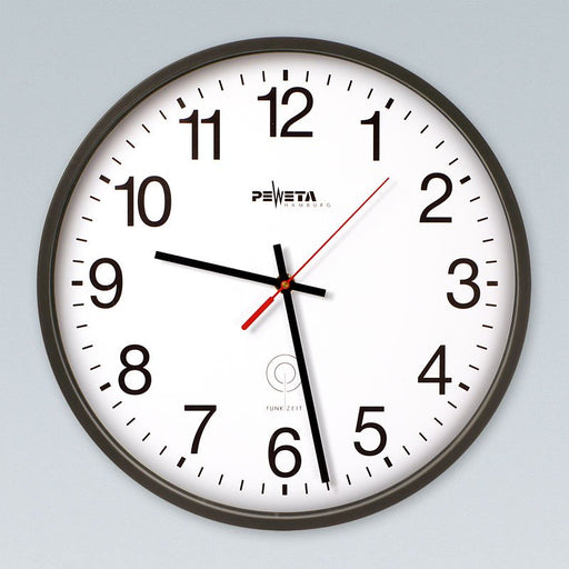 Peweta - Uhr Funkuhr 51.130.212 innen,1,5V,D=250mm