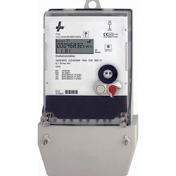 NZR - Elektrizitätszähler Drehstromzähler ITZD-2Tarif5/100AMID 3x230/400V 5(100)A
