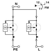 Phoenix Contact - Blitzstromableiter für Energietechnik Blitzstromableiter Typ 1 2907388