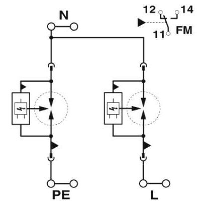 Phoenix Contact - Blitzstromableiter für Energietechnik Blitzstromableiter Typ 1 2907388