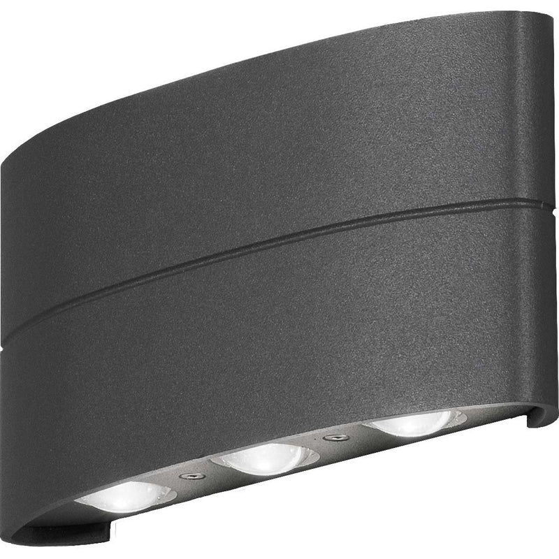 Gnosjö Konstsmide AL - Decken-/Wandleuchte LED-Wandleuchte 7853-370 anthrazit, alu