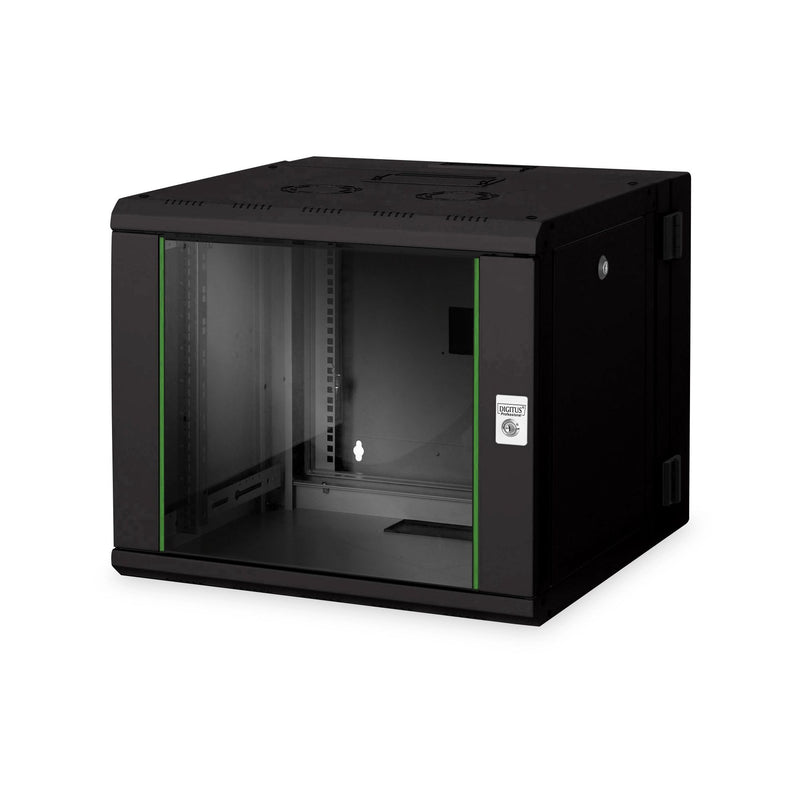 DIGITUS - Netzwerk-/Serverschrank Wandgehäuse DN-19 09-U-3-SW schwenkbar