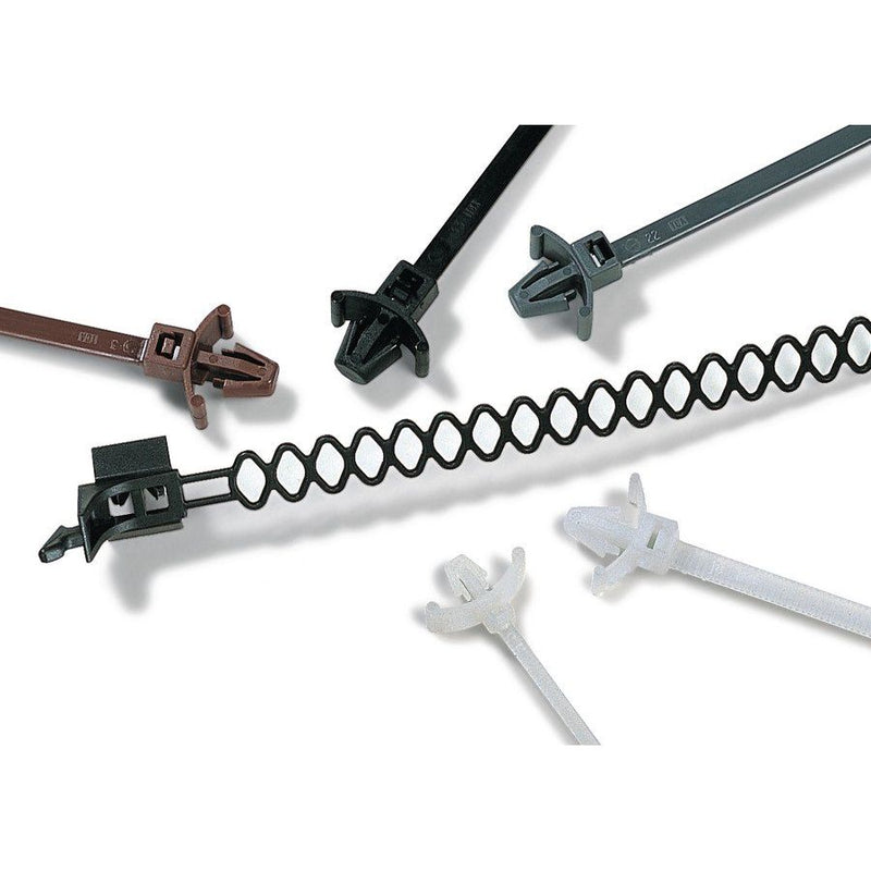 HellermannTyton - Kabelbinder Befestigungsbinder T50SL6PA66HSBK(500) 165x4,6 − 500 Stück
