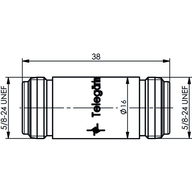 Telegärtner - Koax-Kupplung N-Kupplung Bu-Bu IP 68 100024109
