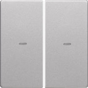 Berker - Abdeckung/Bedienelement für Installationsschalterprogramme Abdeckung 2f.alu/lack 80960321 f.Tastsensor-Modul