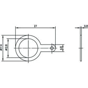 Telegärtner - Zubehör/Ersatzteile für Fernmeldetechnik Masselötfahne 1/2" 100020367 f.BNC