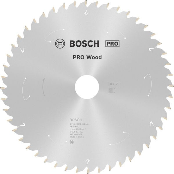 Bosch - Kreissägeblatt PRO Wood cordless 2608837723 Kreissägeblatt 216 x