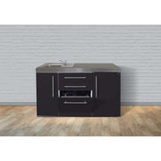 Stengel - Mini-Küche Miniküche Premiumline MPGSSM150GSBli Schwarz matt